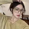 Gafas Cuadradas de Color Negro Sólido, Modernas y Sencillas, para Caras Grandes, Efecto Adelgazante, Aptas para Lentes de Graduación, Diseño Versátil de Moda Unisex