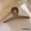 Horquilla grande esmerilada marrón para la parte posterior de la cabeza, volumen del cabello, tarjeta para varios cabellos, pinza para el cabello, pinza para la cabeza, pinza de tiburón de alta gama para mujer