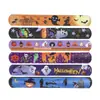 Nuevas pulseras de presión de Halloween, pulseras de presión de Halloween, pulseras de presión de PVC, pulseras de muñeca de Halloween, pulseras de presión de PVC