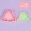 Molde para Galletas 3D Serie Rana Linda, Cortador Estampador de Galletas DIY Realista, Material Seguro, Fácil de Limpiar