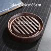 Base de Madera de Ébano para Tetera, Soporte para Tetera, Bandeja, Accesorios para Juego de Té, Plataforma de Preparación en Seco, Accesorios para Ceremonia del Té Estilo Japonés