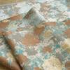 Primavera e Outono Fios Tingidos de Seda Dourada Vintage Casaco de Cor de Contraste Reto Tecido Feminino Estilo Palácio Vestido Travesseiro Tecido Decorativo
