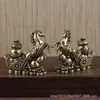 Imediatamente Fortuna para a Empresa Imediatamente Fortuna Ornamentos de Feng Shui Todo Cobre Zodíaco Ma Jucai Shoucai Ornamentos de Mascote