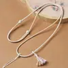 Cuerda de Cuero Encerado Trenzada a Mano para Colgante Cadena de Suéter Cadena de Cadena para Suéter Cuerda con Colgante de Jade Étnico Cuerda para Colgar Thangka