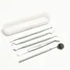 Acero Inoxidable Herramientas de Dentista Sonda de Doble Punta Espejo Bucal Kit de Herramientas Dentales Kit de Cuidado para la Limpieza de Dientes Venta al por Mayor