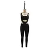 Mono deportivo liso de estilo europeo y americano transfronterizo con diseño hueco en la espalda, body ajustado sexy versátil de cintura ceñida para mujer