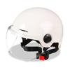 Capacete 630 Verão Fresco com Viseira Longa, Capacete de Ciclismo, Chapéu Feminino à Prova de Vento Estilo Verão, Respirável para Mulheres de Patinete Elétrico e Motocicleta