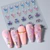 Nuevas pegatinas para uñas con relieve de dulce de azúcar, calcomanías adhesivas de concha de cola de pez con diseño de gente del océano de verano, venta al por mayor