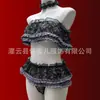 Lencería Sexy Uniforme de Encaje con Ribete para Tallas Grandes Hombros Descubiertos Conjunto para Mujer Puro Deseo Qqny2026 Estilo Nuevo