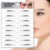 Pegatinas para cejas 6D al por mayor, disponibles en stock, simulación de tatuaje de cejas, transferencia semi-agua, tatuaje de cejas a prueba de agua, tatuaje de cejas.