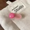Presilha Lateral Redonda Fofa Estilo Coreano para Meninas, Presilha de Franja de Alta Qualidade, Acessório de Cabelo Pinça Bico de Pato