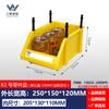 Caja de clasificación de material oblicuo de gran tamaño con caja de almacenamiento de tornillos de hardware de columna, caja de piezas de plástico con estante combinado, venta al por mayor