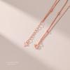 Pulsera de plata de ley de doble capa con flor de cerezo para mujer, estilo coreano, simple, diseño personalizado de nicho, pulsera con diamantes, pulsera fresca y versátil