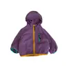 Cortavientos con Capucha para Niños Primavera Otoño Bebé Bloque de Color Cremallera Chaqueta Niños Pequeños Impermeable Casual Chaqueta Superior para Exteriores