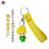 Fabricante Long Zhiyu Produce Llavero de Coche con Colgante de Personaje de Dibujos Animados de Goma Blanda Estéreo PVC Silicona Colgante 3D Personalización