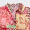 Comércio Exterior Verão Roupas Europeias e Americanas Estilo Europeu e Americano Moda Casual Versátil Combinação de Cores Camisa Estampada 2461246
