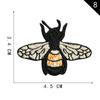 Etiqueta de Bordado por Computadora Yuanda Exquisito Parche de Tela Bordado de Flor de Trébol de Cuatro Hojas Suministro Transfronterizo Accesorios de Ropa Parche Parche