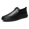 Comercio exterior al por mayor primavera 2025 nueva moda casual versátiles zapatos de cuero para hombre suela de gel cuero completamente suave zapatos de hombre
