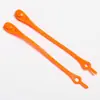 Cordones elásticos de silicona para zapatos, con cabeza redonda, para adultos y niños, color negro y plateado, venta al por mayor