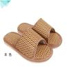 Sandálias de Verão de Bambu e Rattan Tecido para Uso Doméstico Interno e Externo, Confortáveis para Homens e Mulheres, Estilo Casal, Chinelos Antiderrapantes Atacado