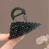 Pinza voluminosa para la parte trasera de la cabeza, pinza de garra exquisita de alta gama, tamaño grande para cabello grueso, pinza de tiburón, pinza elegante para recogidos de mujer