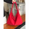 Bolsa Nuvem Plissada com Cordão Estilo Coreano Nova Grande Capacidade Estilo Preguiçoso Bolsa de Ombro Transversal Niche Bolsa para Pendular