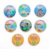 Calcomanías Magnéticas Personalizadas de Cristal Estéreo para Refrigerador, Calcomanías Magnéticas Personalizadas de Dibujos Animados, Decoración Personalizada, Calcomanías Magnéticas de Atracciones Turísticas, Regalos Conmemorativos