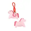 Enviar Inmediatamente Llavero Año del Caballo Estilo Chino Elegante Buen Significado Caballo de Cuero Colgante para Llaves Correa Regalo Creativo de Año Nuevo