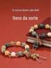 Deus da Riqueza Lótus Raiz de Bodhi Pulseira Jade Branco Bodhi Feminina Segura Melhor Amiga Duobao Flor Rica Pulseira Wen Brincar Contas de Buda