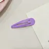 Pinza para el pelo de 5 cm, simple, colorida, con forma de gota de agua, pintada en spray, pinza Bb para niños, pinza para el pelo de niña, pinza lateral para flequillo de estudiante, accesorio para el pelo