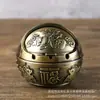 Sapo Dourado Auspicioso Criativo Retro Alta Qualidade Metal Anti-Cinzas Cinzeiro Tridimensional com Tampa Casa Sala de Estar Novo Estilo Chinês
