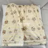 Pijama de Oso Auto-Deprecatorio con Tema de Estrellas, Suave y Lindo, para Mujer, Conjunto de Cárdigan con Pantalones Cortos de Manga Corta para Verano, Se Puede Usar Afuera como Ropa de Casa