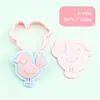 Serie de Animales de Alivio Moldes para Estampar y Cortar Galletas DIY con Diseño de Prensa 3D Realista, Imprescindible para Hornear