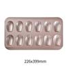 Molde para pastel de concha antiadherente creativo de 12 piezas, color oro champán, molde para Madeleines, molde casero para hornear postres