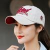 Chapéu Feminino estilo coreano moda tridimensional bordado boné de beisebol masculino casual primavera e outono chapéu de sol moderno all-match boné de beisebol