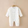 Mameluco Unisex para Recién Nacido de Primavera y Otoño, Algodón Peinado para Bebé, Rompers de Manga Larga, Ropa para Bebé Categoría a Algodón Puro