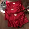 Roupa Íntima Boxer Masculina Huajie Long Ano do Zodíaco Vermelho Nova Estampa Boxer Vermelho Respirável Tamanho Grande Dropshipping