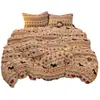 Conjunto de Roupa de Cama de Quatro Peças em Lã de Leite Espessa Estampa Fair Isle Lençóis e Capas de Edredom Alta Gramatura Quente Conjunto para Dormitório Estudantil