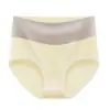 Pantaletas Triángulo Color Bloque Talla Grande Delgadas Cómodas Control de Abdomen Mujer Cintura Alta Seda de Leche Transpirables Entrepierna Amigables con la Piel Ropa Interior Venta al por Mayor