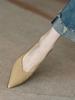 Sapatos de Salto Fino Femininos, Novo Estilo Francês 2026 Corte em V Bico Fino Couro Envernizado Salto Médio Simples para o Dia a Dia Salto Gatinho Sapatos Femininos