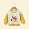 Moletom novo do bebê Primavera e Outono Top Homens e Mulheres Roupas de Primavera Cartoon Roupas Externas Infantis Casual Manga Longa Roupas de Bebê Estilo Ocidental