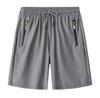 Pantalones cortos de verano para hombre, finos, informales, de secado rápido, de seda de hielo, holgados, de talla grande, para fitness