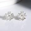 Runxin Nuevos Aretes de Flor de Cerezo Dulce Estilo Coreano Moda Combinable Aretes de Estudiante para Mujer Pequeños Frescos Sencillos Joyería para la Oreja