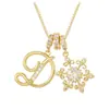Tk Popular Estilo Transfronterizo Chapado en Oro de 18K Colgante Tres en Uno 26 Letras Moda Dopamina Colgante Joyería