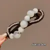 Elegante Pinza para el Cabello para Mujer, Pinza Retorcida de Alta Gama para la Parte Posterior de la Cabeza, Pasador Floral, Accesorio para el Cabello, Pinza de Pato, Pasador