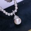 Accesorios DIY S925 Plata Esterlina Colgante de Perla Colgante Vacío Accesorios Seiko Joker Colgante de Cuentas para Bebé Colgante de Plata Abertura
