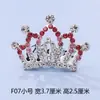 Tocado de corona para niños, corona de princesa con diamantes de imitación, peine para el cabello, regalo de cumpleaños para niña pequeña, accesorios para el cabello de bebé, peine, joyería