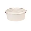 Molde para Pastel de Chiffon Redondo Blanco de Piel de Vaca Resistente a Altas Temperaturas Tazón de Papel Desechable 4/5/6/ 8 pulgadas Caja para Pastel sin Desmoldar