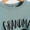 Tops de mujer de otoño e invierno de Amazon, suéter de manga larga con estampado de letras de abuela oso transfronterizo europeo y americano
