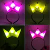 Brinquedos de barraca mais texto LOGO tiara emissora de luz tiara de coroa piscante tiara emissora de luz brinquedos emissores de luz atacado